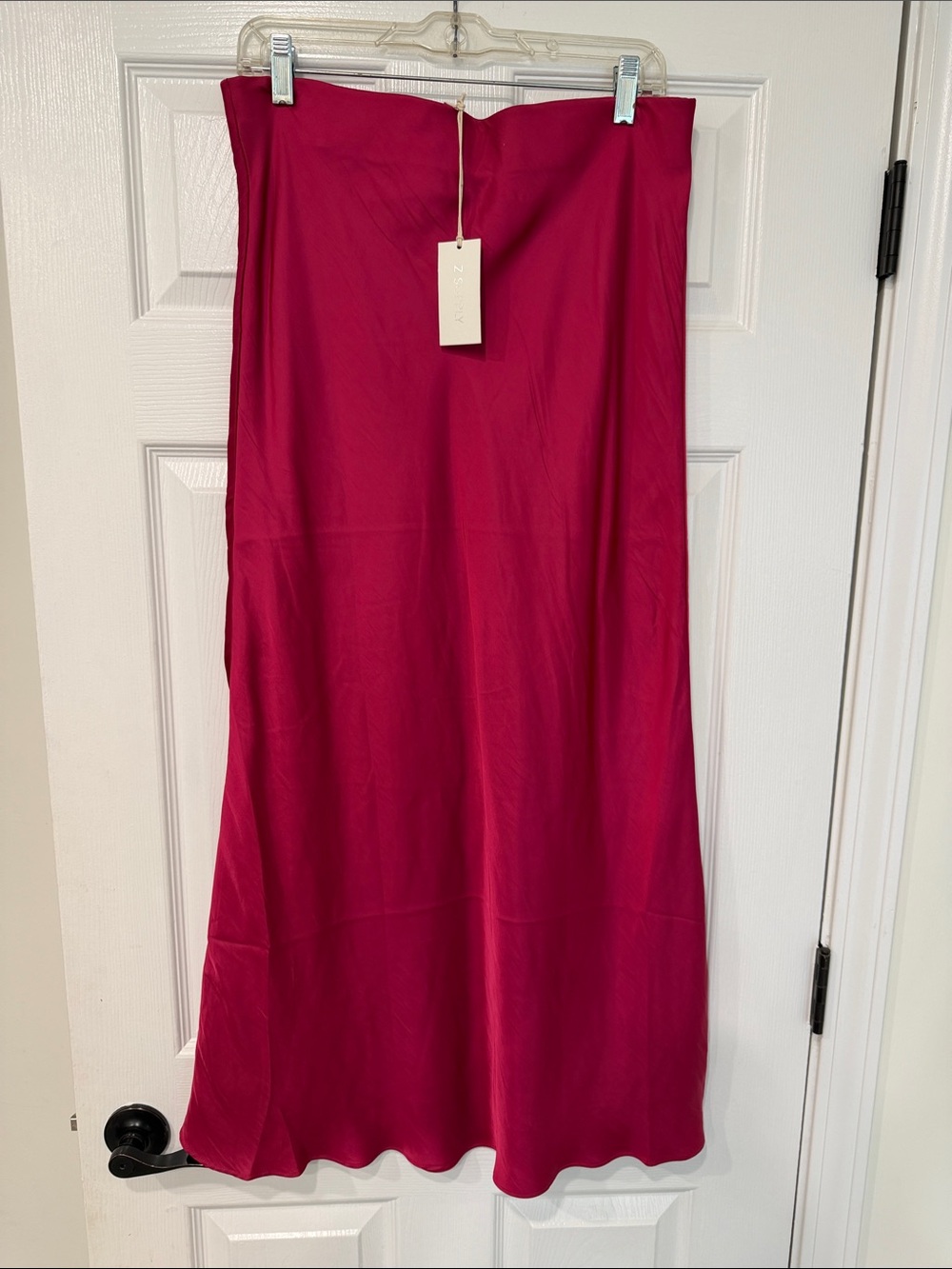 Z Supply Fuscia Silk skirt